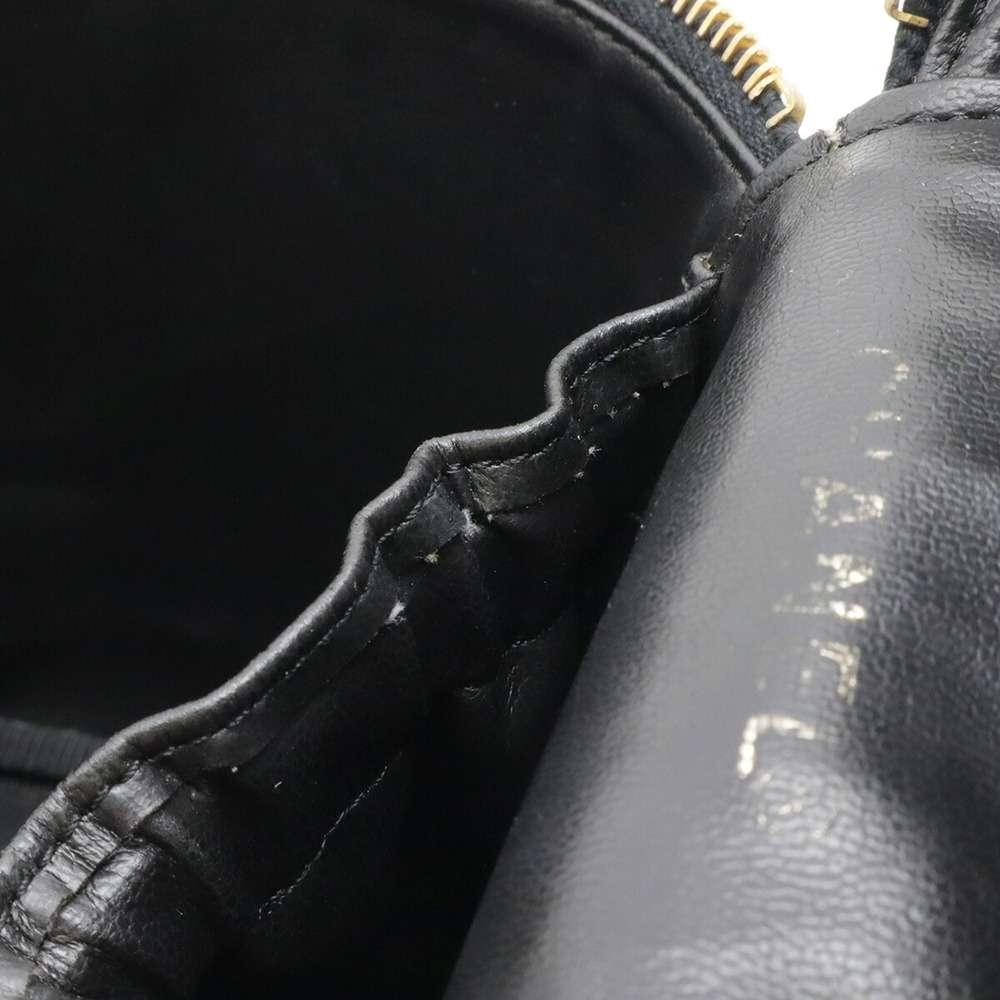 CHANEL Black Caviar Leather Logo Pouch - Picture 9 of 10